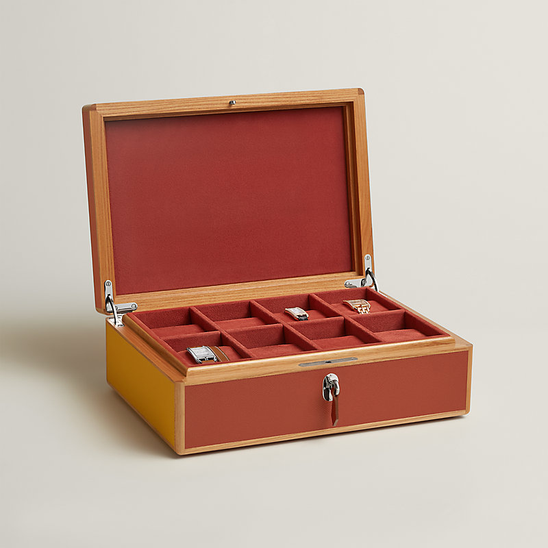Amalthee Tricolore watch box, large model | Hermès USA